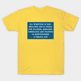 Bible Verse 2 Timothy 3:16 T-Shirt